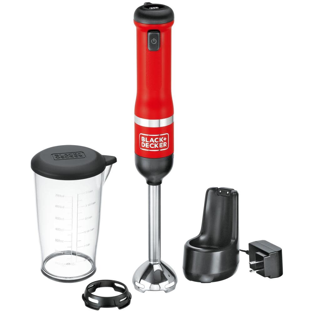 

Black and Decker kitchen wand Cordless Immersion Blender Red