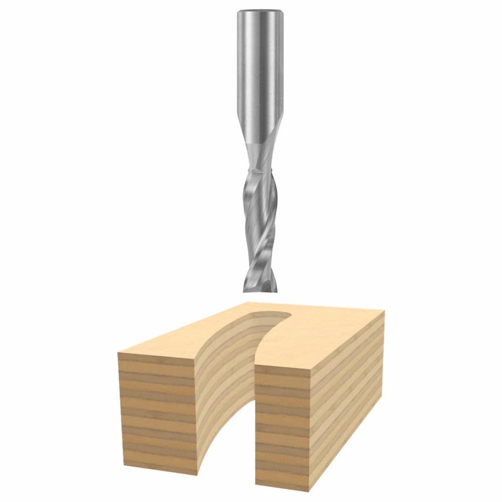 

Bosch 3/8 In. x 1-1/4 In. Solid Carbide 2-Flute Upcut Spiral Bit