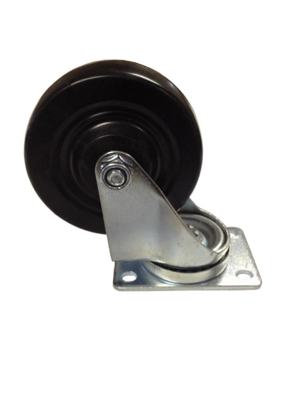 EZ Roll Casters 4In Swivel Hard Rubber Caster