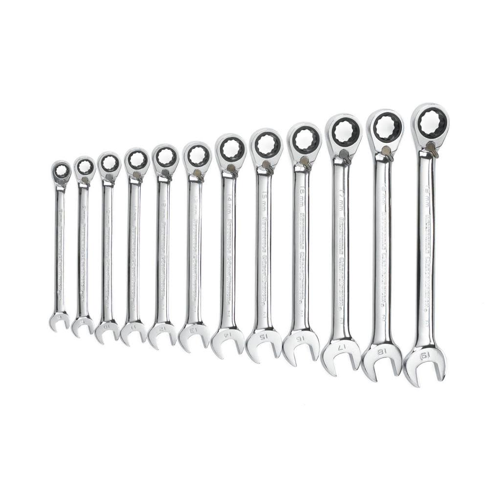 

GEARWRENCH 12 P 12 Point Reversible Ratcheting Combination Wrench Set Metric