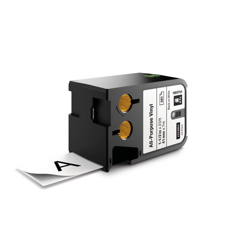 

Dymo XTL 1-1/2 In. (41 mm) All-Purpose Vinyl Black On White