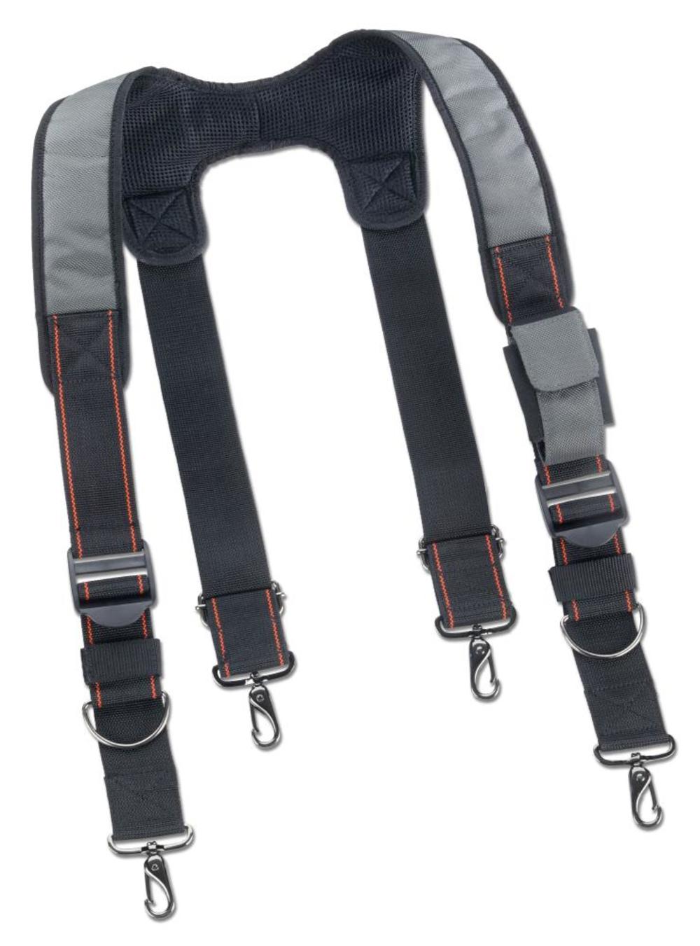 Ergodyne Padded Tool Belt Suspenders, Gray Arsenal 5560