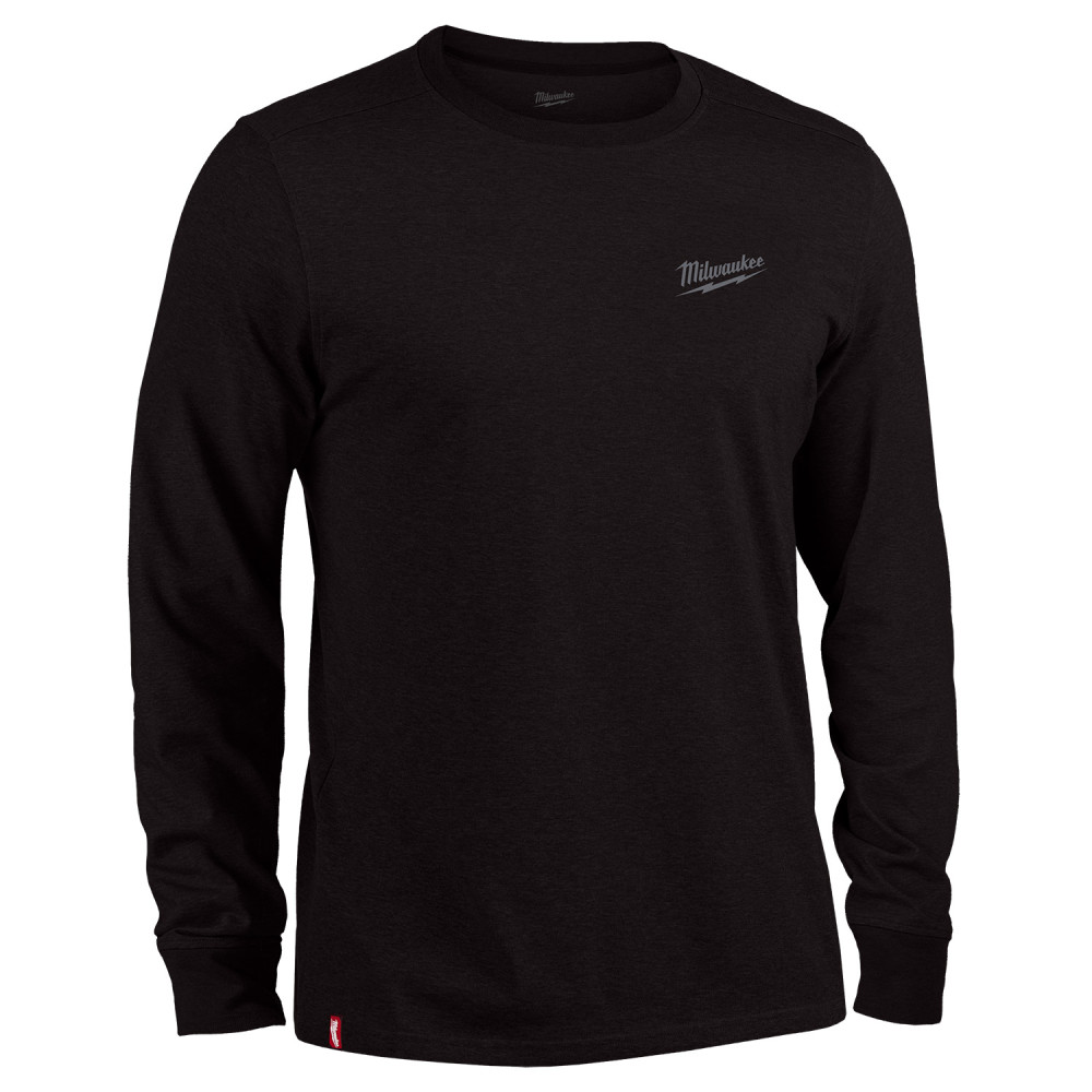 Milwaukee Hybrid Work Tee Long Sleeve Black Small