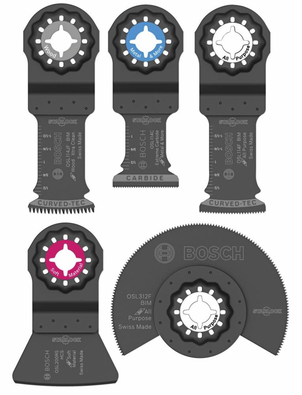 

Bosch Starlock Oscillating Multi-Tool Accessory Blade Set 5 pc.