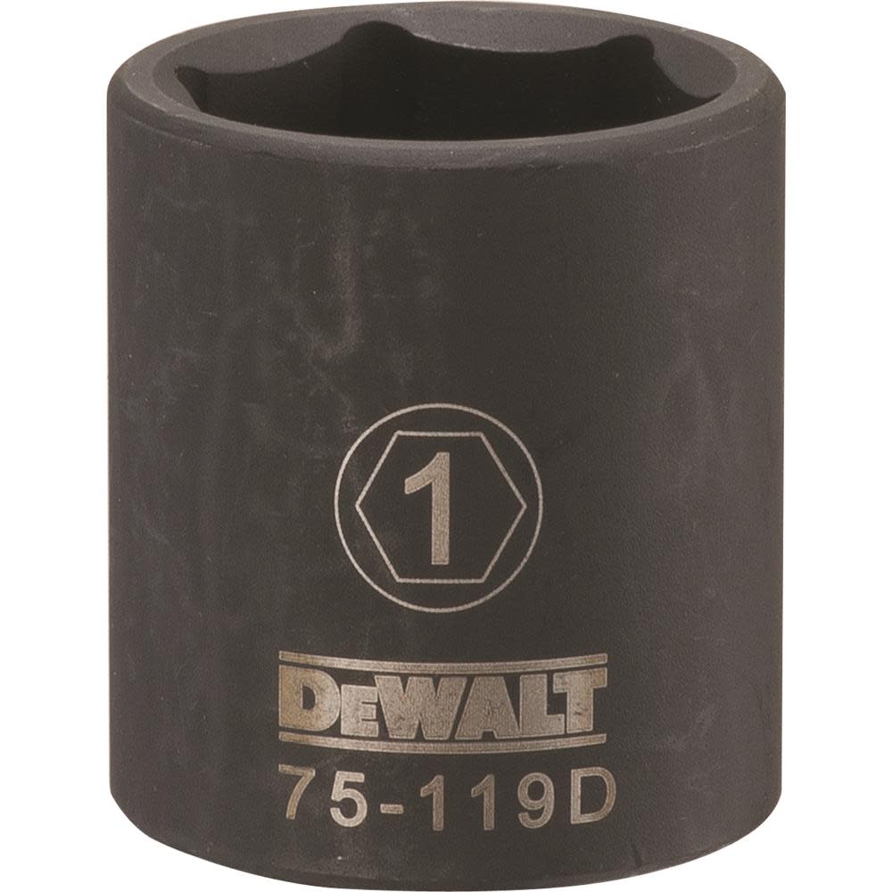 

DEWALT 1/2 Drive X 1 6PT Standard Impact Socket