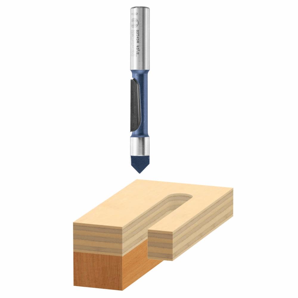 Bosch 1/2 In. x 1-3/16 In. Carbide Tipped 1-Flute Pilot Panel Concave Bit