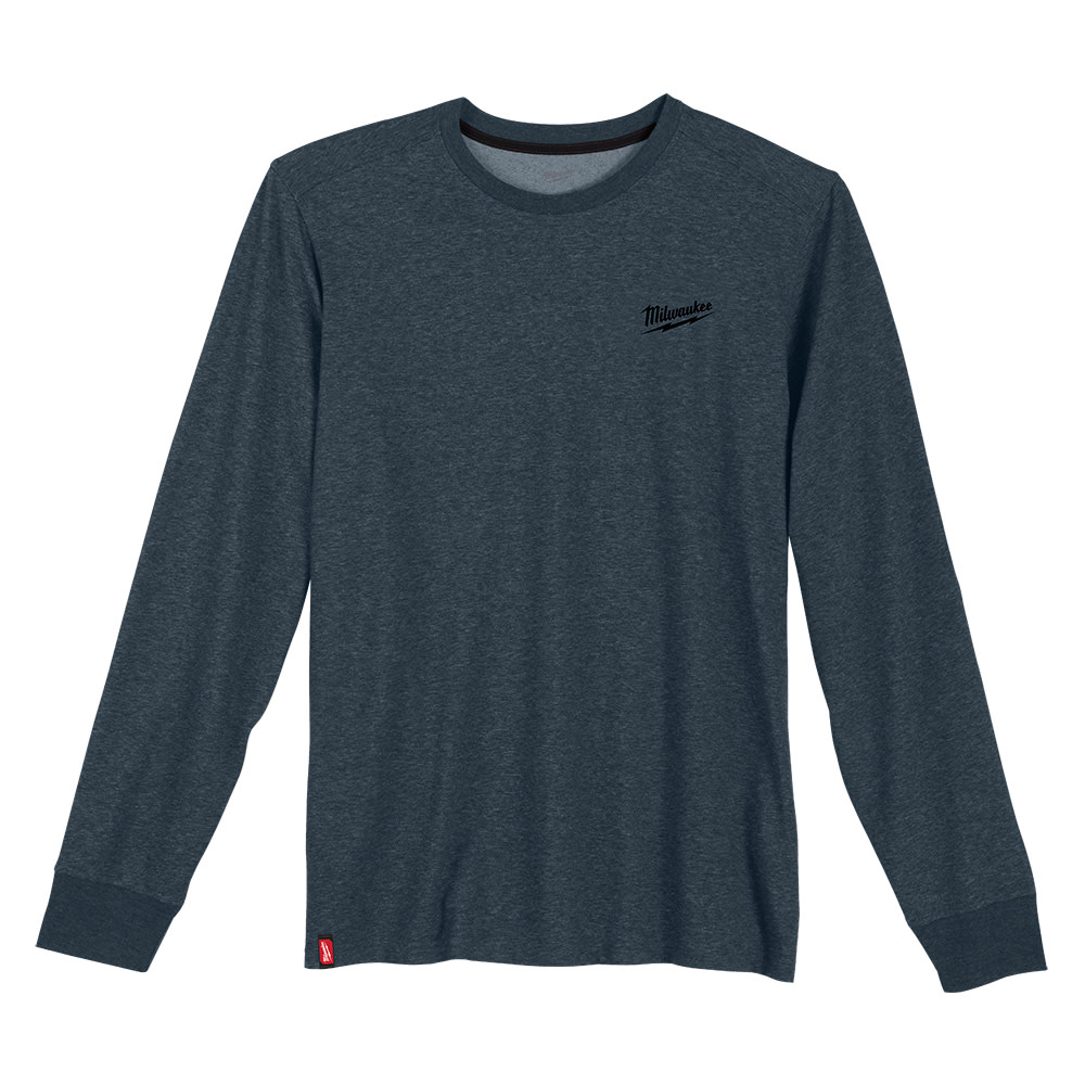 

Milwaukee Hybrid Work Tee Long Sleeve Blue Small
