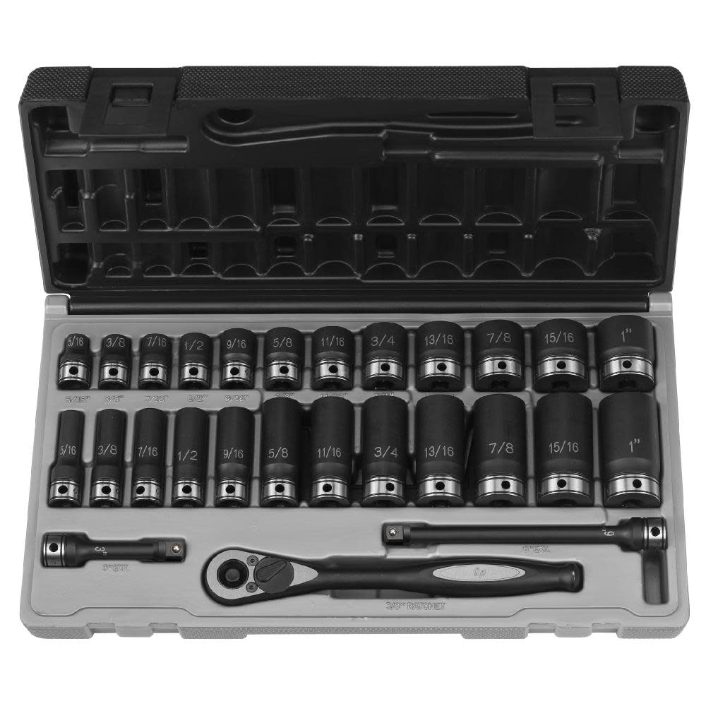 

Grey Pneumatic 3/8 In. Dr. 27 pc. Deep Length Set