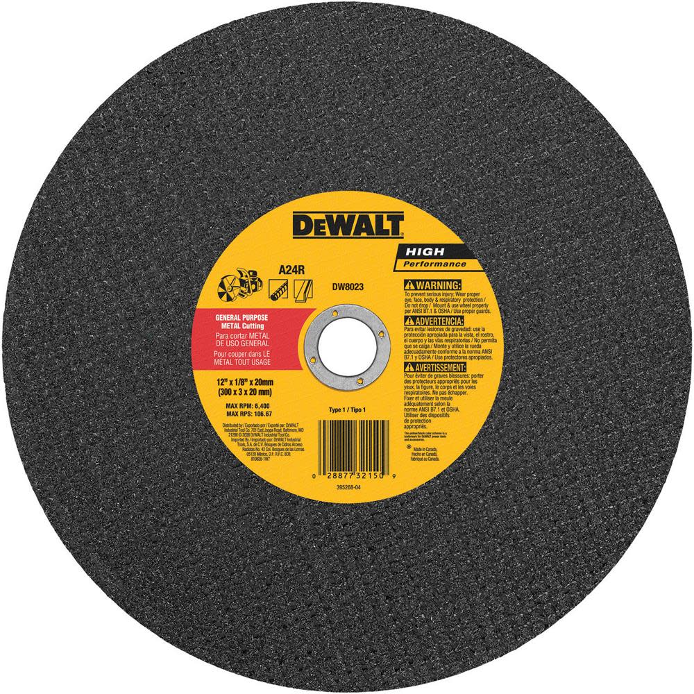 

DEWALT 12-in Continuous High-Performance Aluminum Oxide Circular Saw Blade