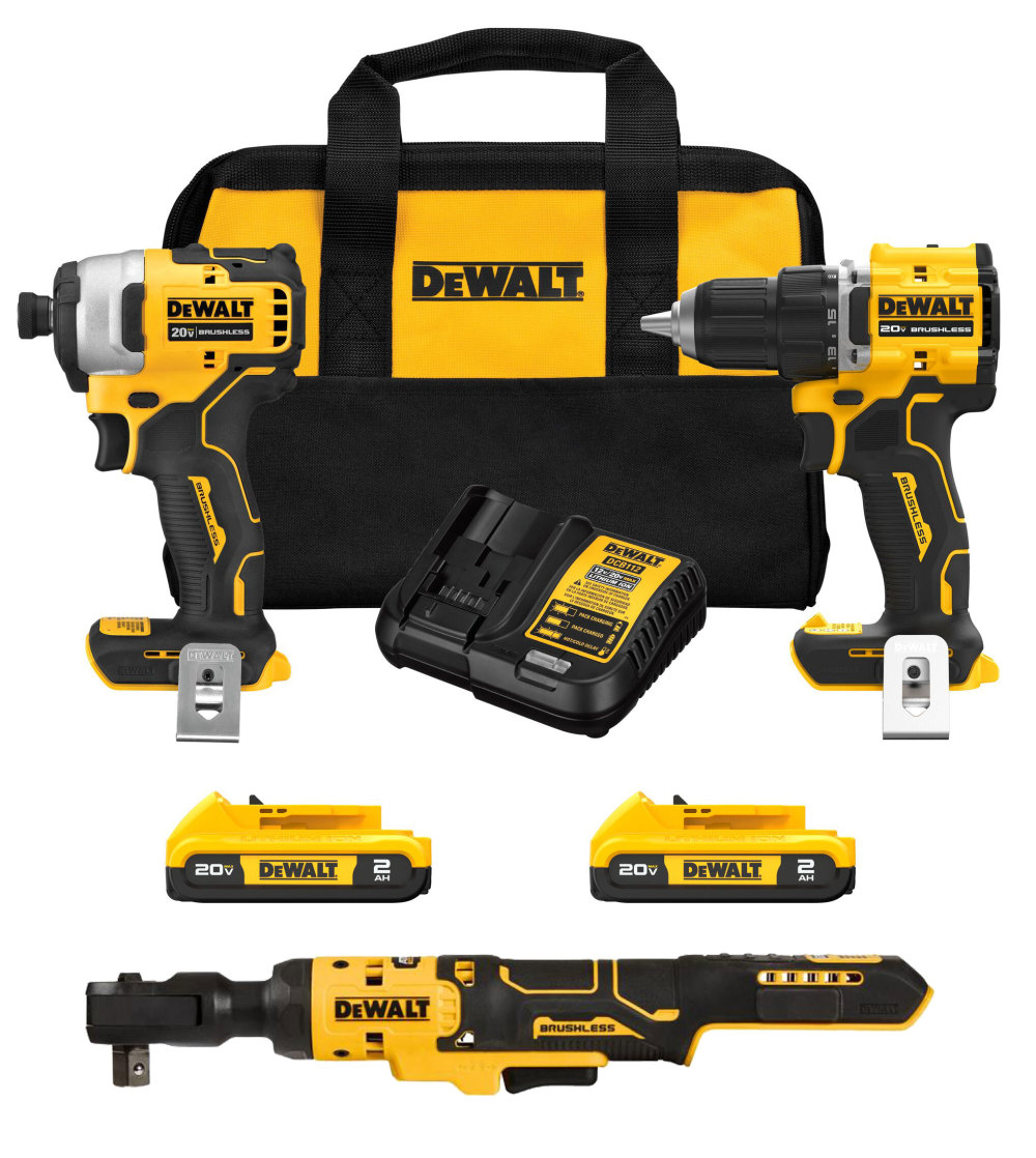 DEWALT ATOMIC 20V Max 3-Tool 20V Max Battery 2pk with Charger