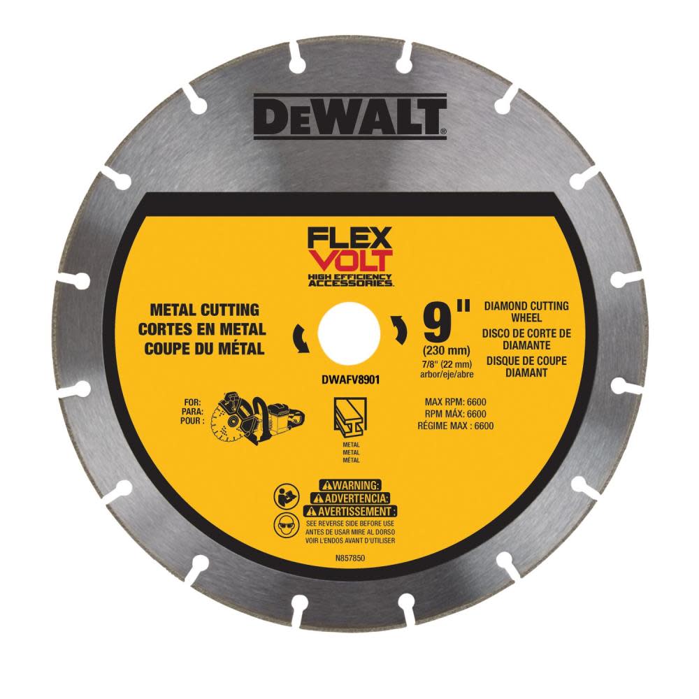

DEWALT Diamond Wheel FLEXVOLT 9" Metal Cutting