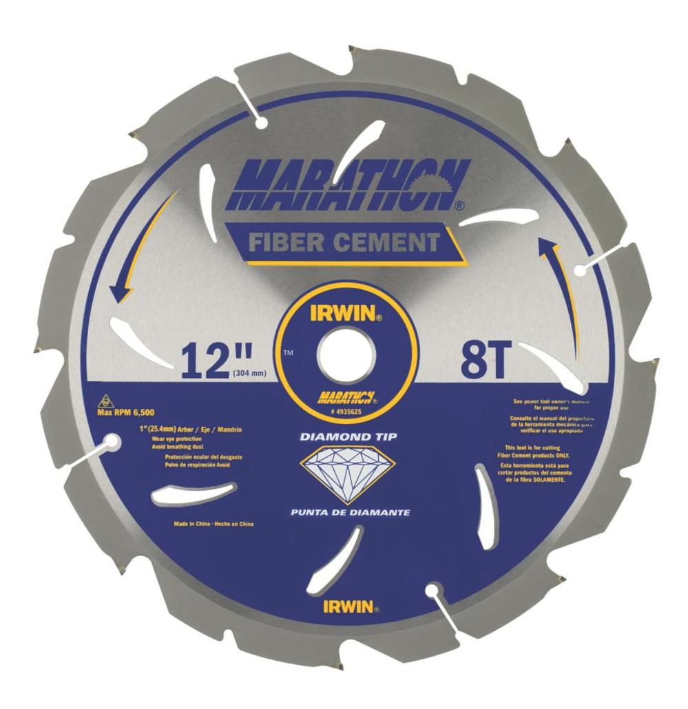 

Irwin 12" 8T Marathon PCD Fiber Cement Blade
