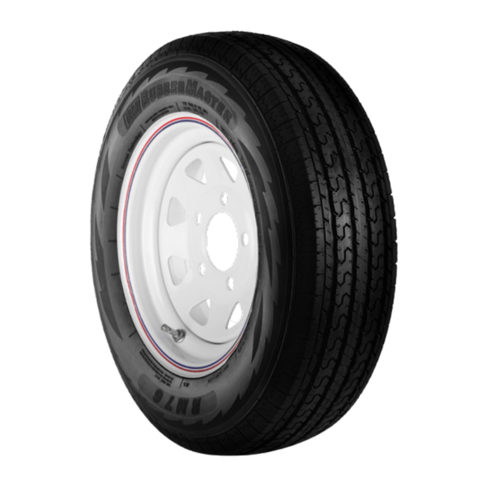 

Rubbermaster Tire ST205/75R15 8P TL & MTD 15 x 6 5 on 5 SPOKE