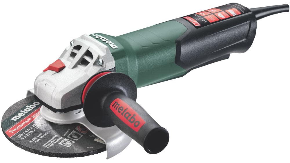 

Metabo 6" Angle Grinder 9600 RPM 14.5 Amp with Non Locking Paddle