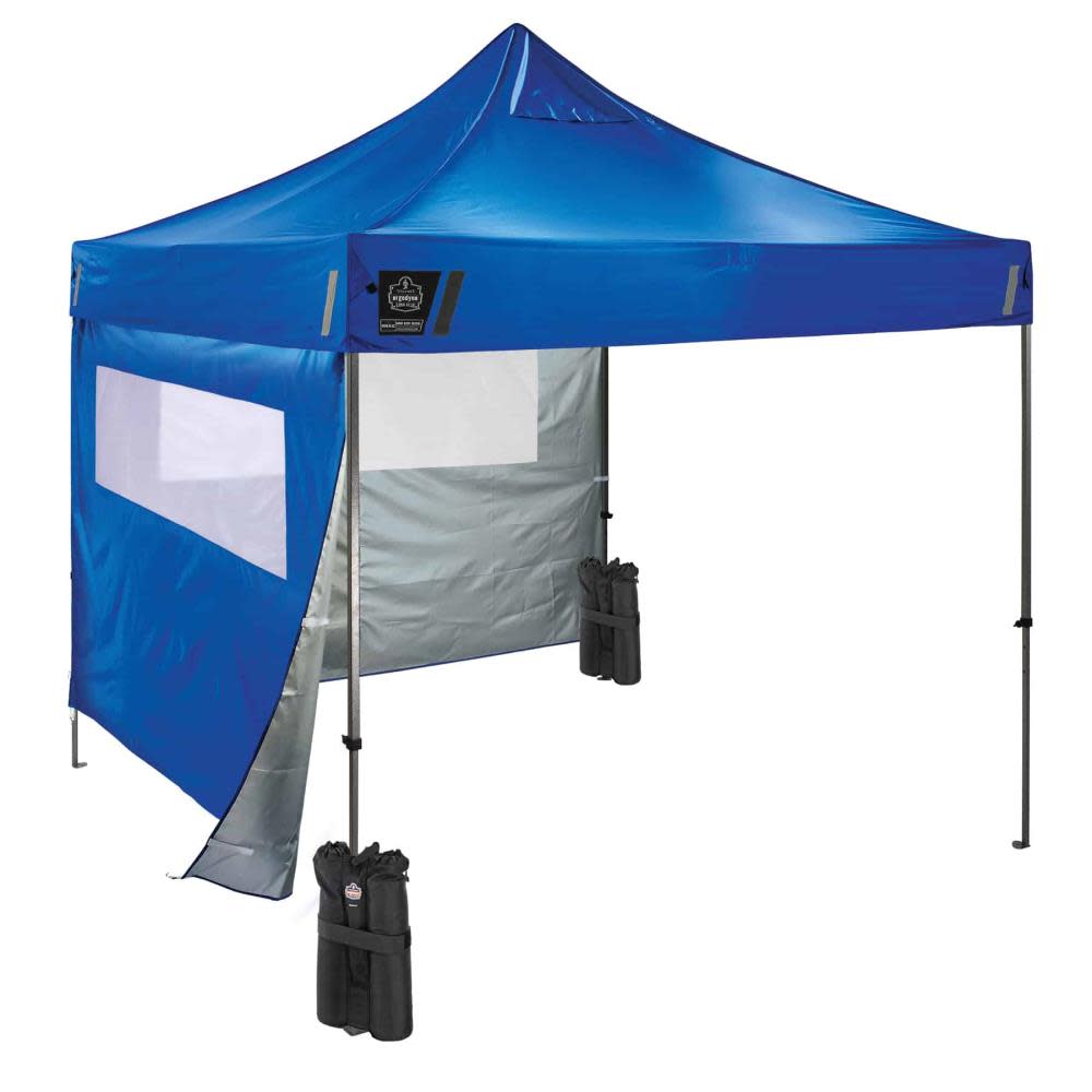 Ergodyne Shax 6052 Single Blue Heavy Duty Tent Kit Mesh Windows 10' x 10'