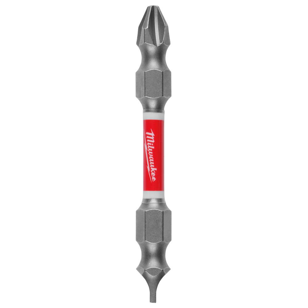 Milwaukee SHOCKWAVE Impact Phillips #2 / Slotted 1/4 in. Double