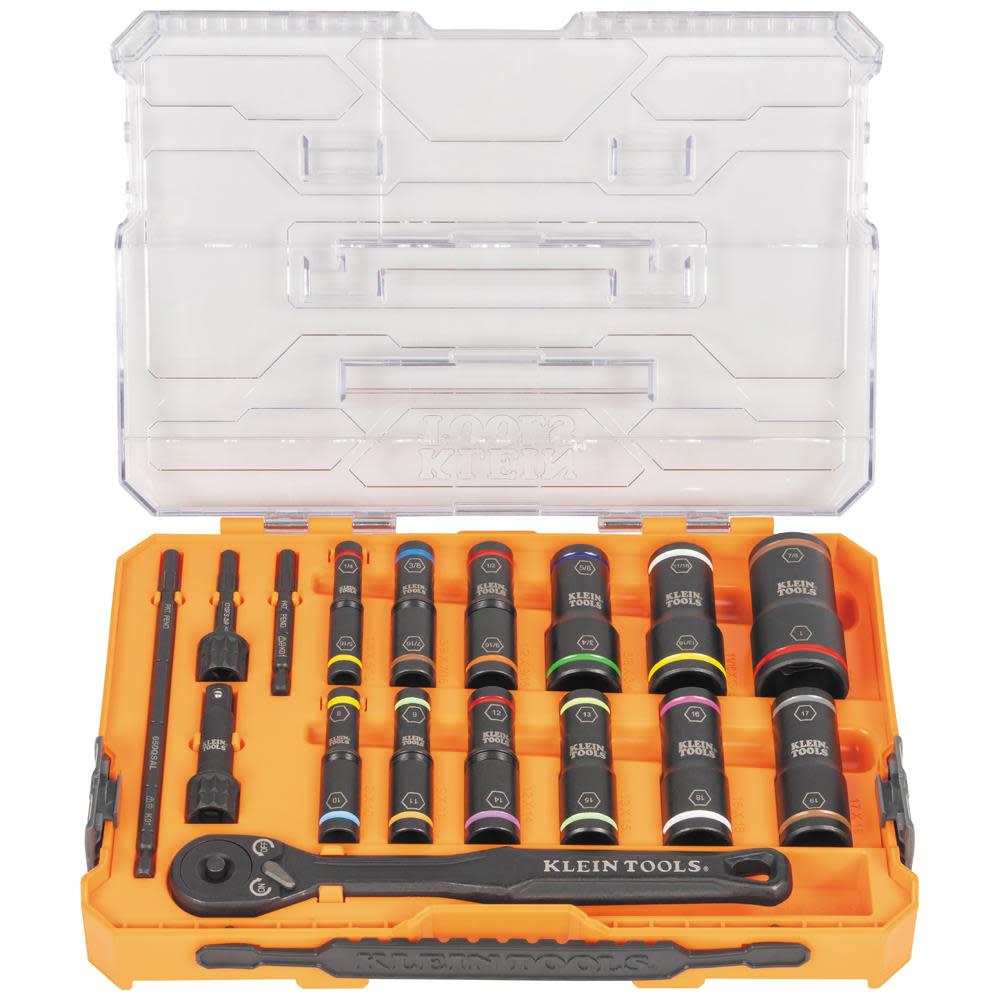 Klein Tools KNECT Flip Socket Set, 18 Pc 65626 - Acme Tools