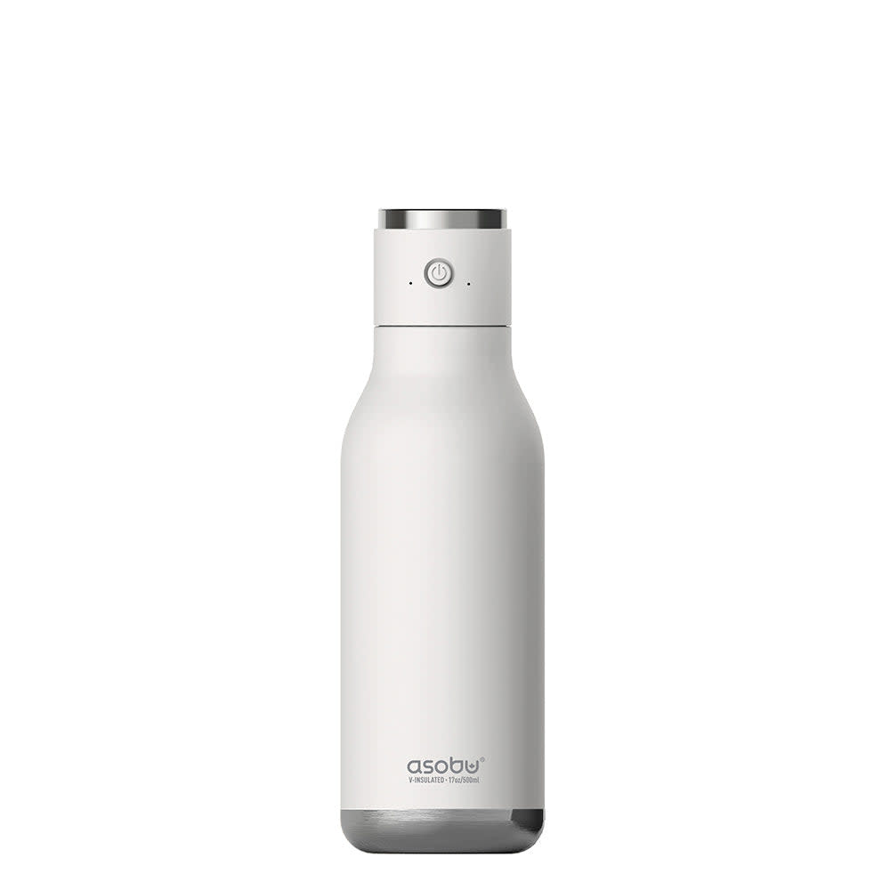 Asobu Bottle 17oz Insulated Bluetooth White BT60W from Asobu Bottle Acme Tools