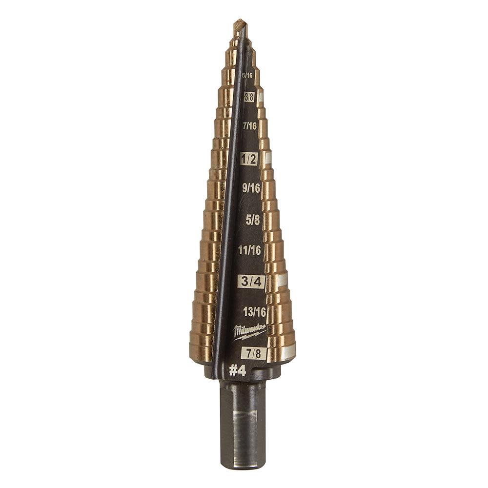 Milwaukee Cobalt Step Drill Bit #9 3/16-7/8"