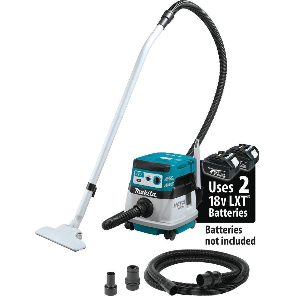 

Makita 18V X2 LXT 36V 2.1 Gallon HEPA Dry Dust Extractor/Vacuum with AWS Bare Tool