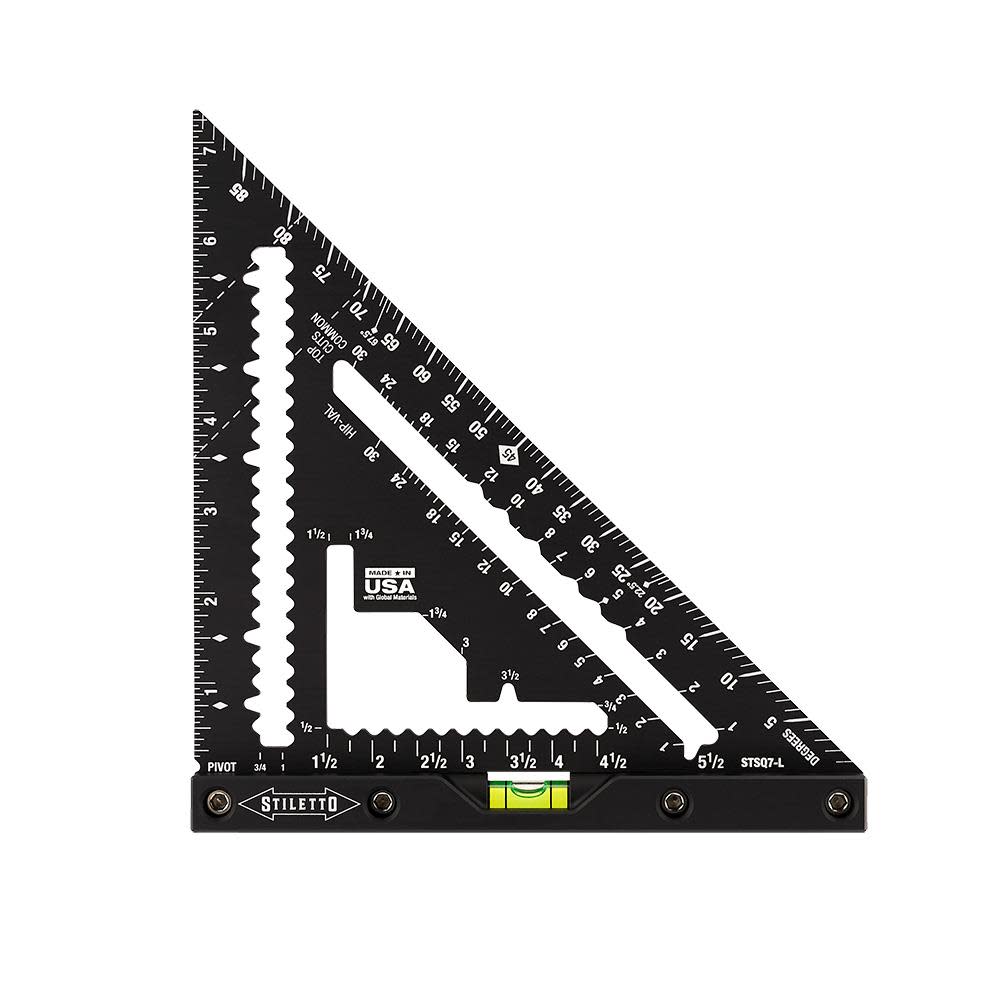 Stiletto 7 in Carpenter Square with Level STSQ7-L - Acme Tools