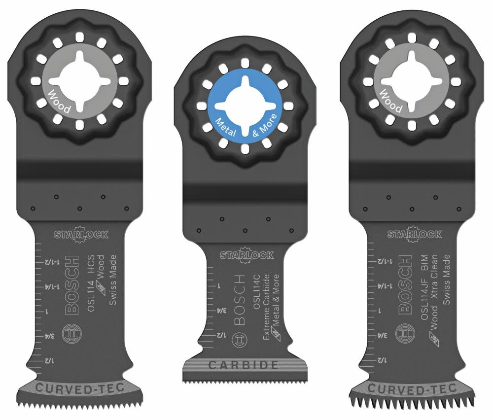 Bosch Starlock Oscillating Multi-Tool Accessory Blade Set 3 pc