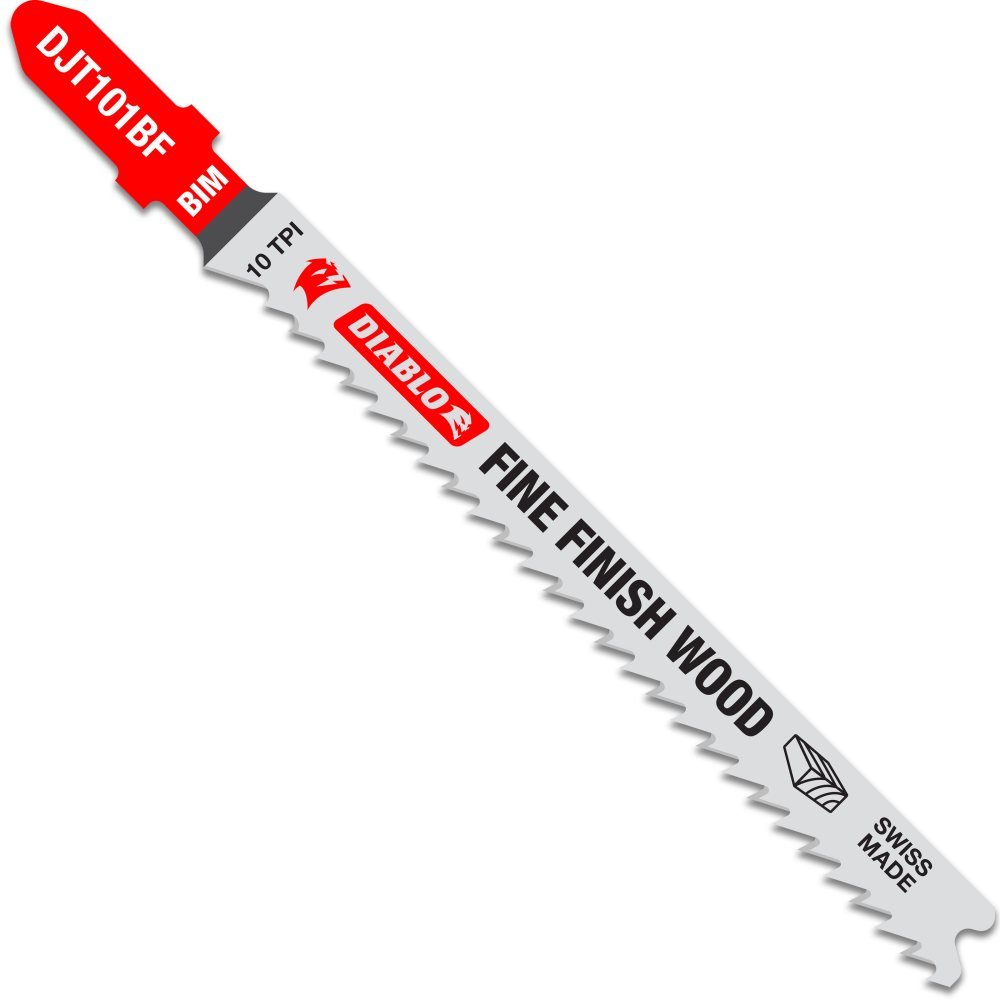 Diablo Tools 4" 10 TPI Bi-Metal T-Shank Jig Saw Blades for Fine Cuts