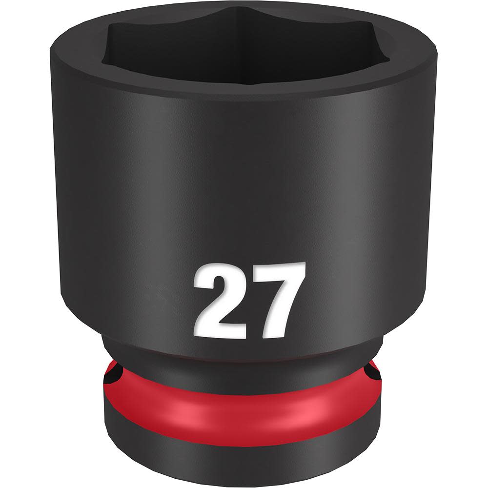 Milwaukee Impact Socket 1/2" Drive 27mm Standard 6 Point
