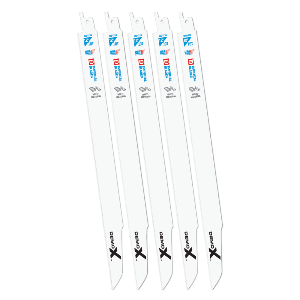 

Imperial Blades Demolition 12" 10 TPI Wood & Nails Reciprocating Blade 5PC