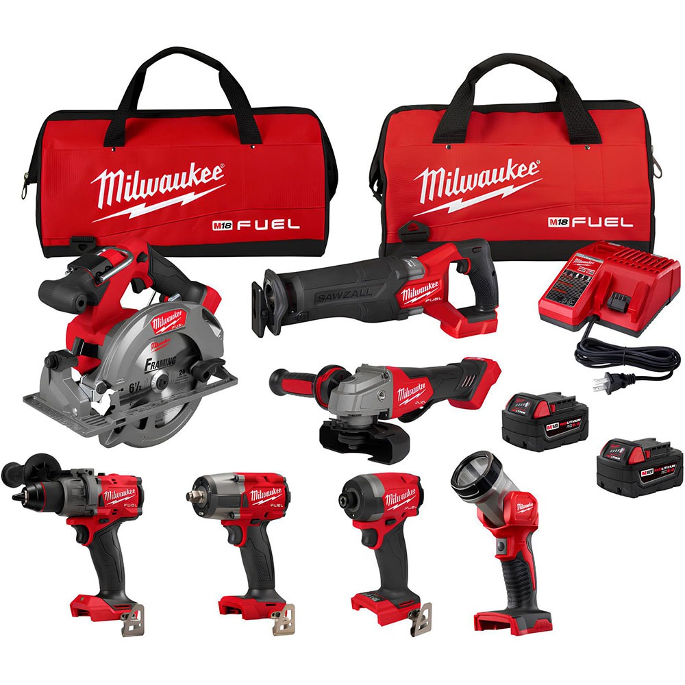 Milwaukee M18 FUEL 7 Tool Combo Kit 3697-27 - Acme Tools