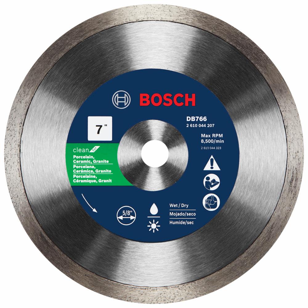 

Bosch 7" Rapido Premium Continuous Rim Diamond Blade for Porcelain Tile