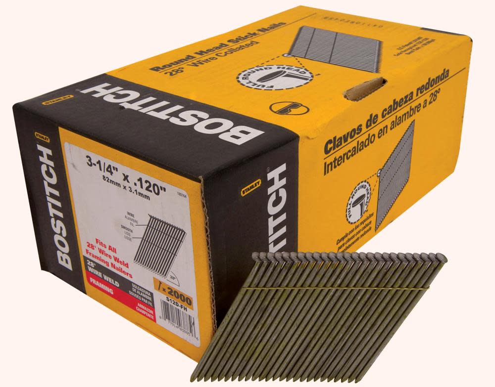 

Bostitch 3-1/4 In. x .120 Offset Round Head Wire Weld Framing Nail