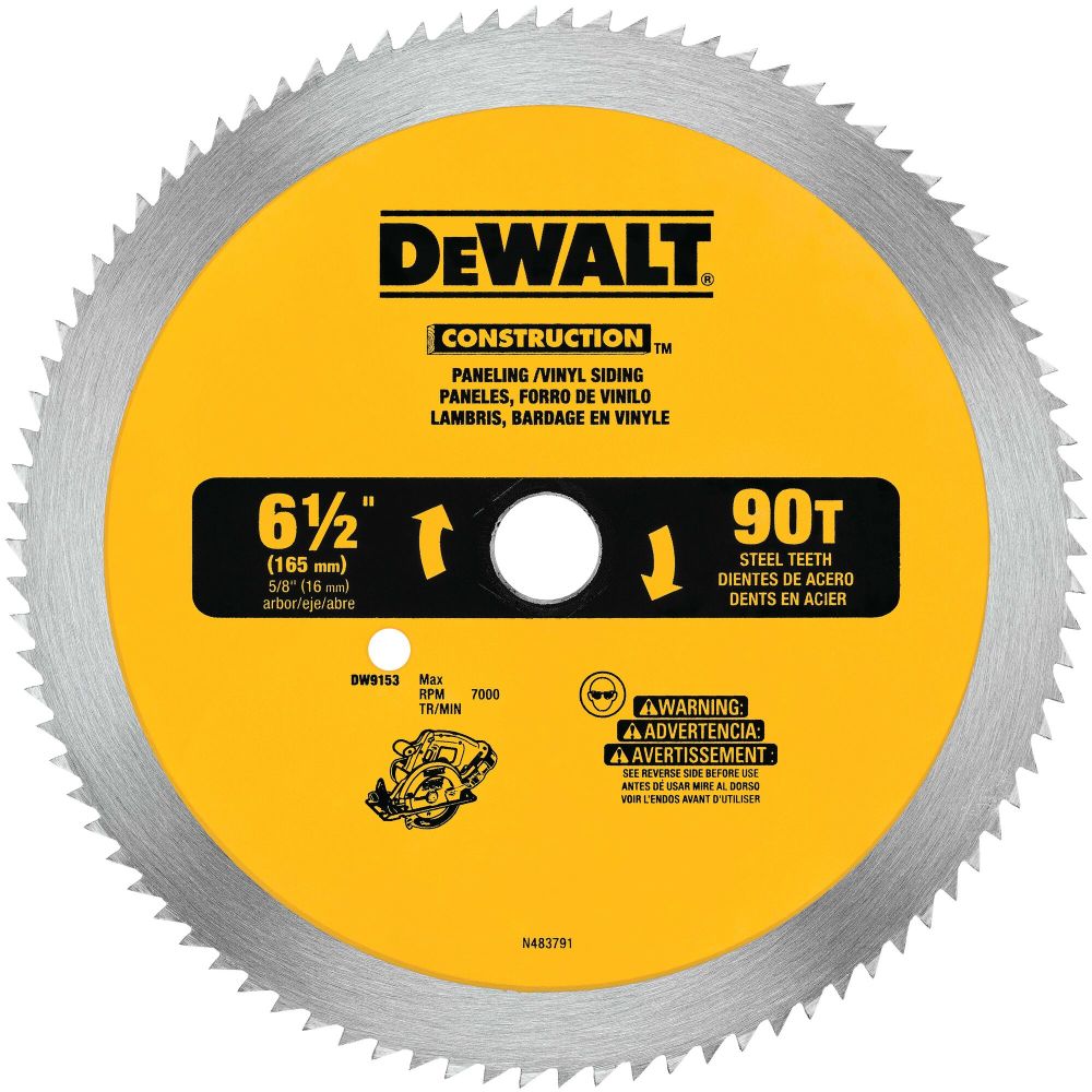 DEWALT 61/2in Vinyl Cutting Blade DW9153 from DEWALT Acme Tools