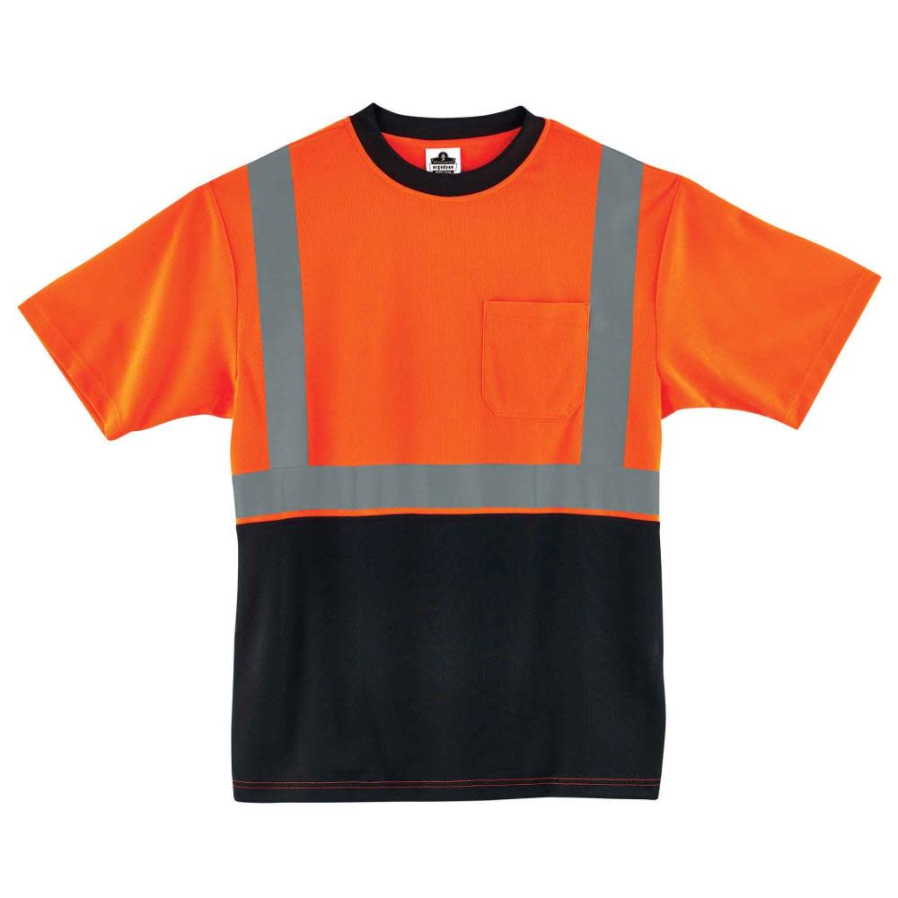

Ergodyne Glowear 8289BK Type R Class 2 Black Front T-Shirt - 2XL