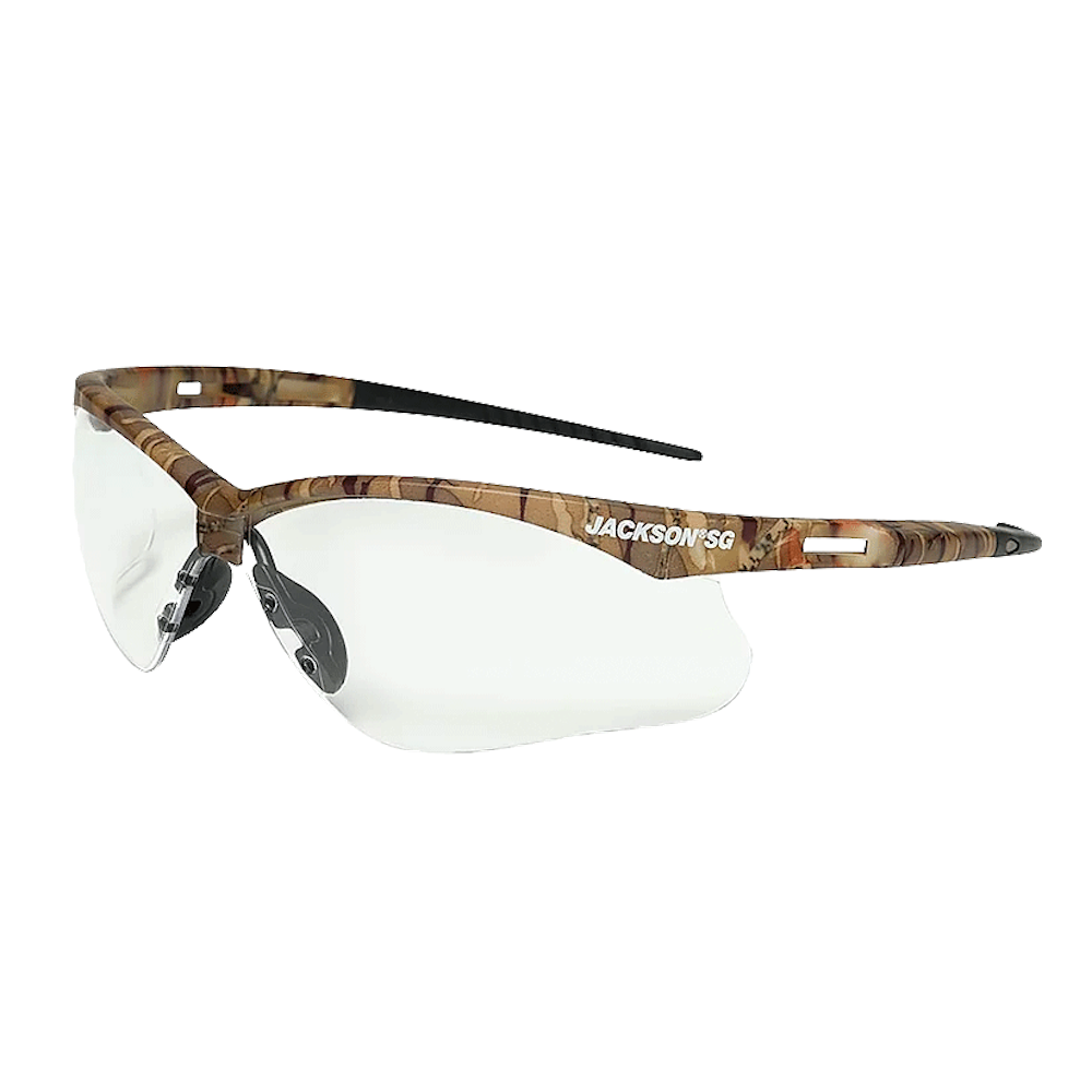

Jackson Safety Glasses Anti Fog Coating Clear Lens Camo Frame