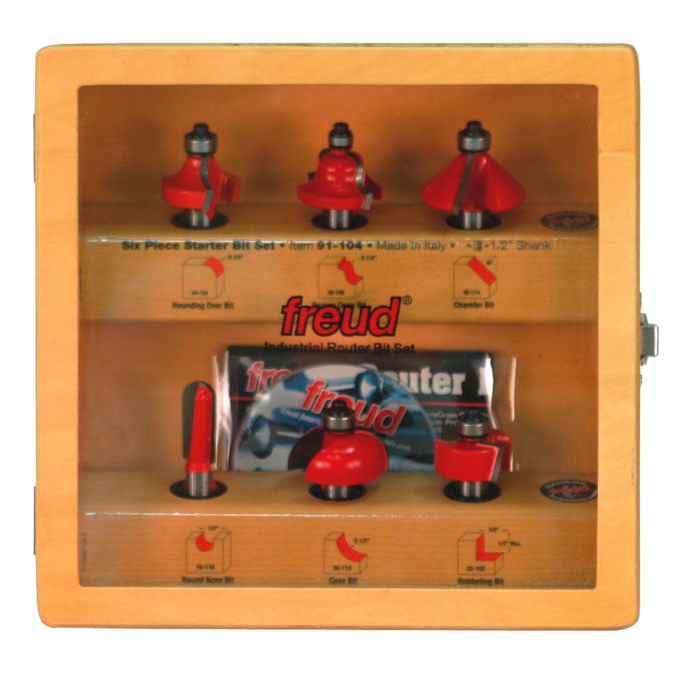 

Freud 6 piece Starter Bit Set (1/2 In. Shank)