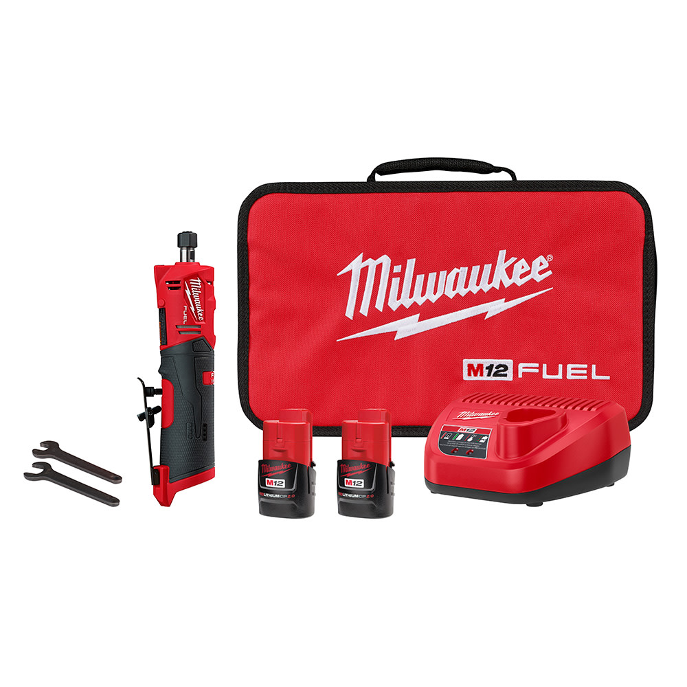 

Milwaukee M12 FUEL Straight Die Grinder 2 Battery Kit