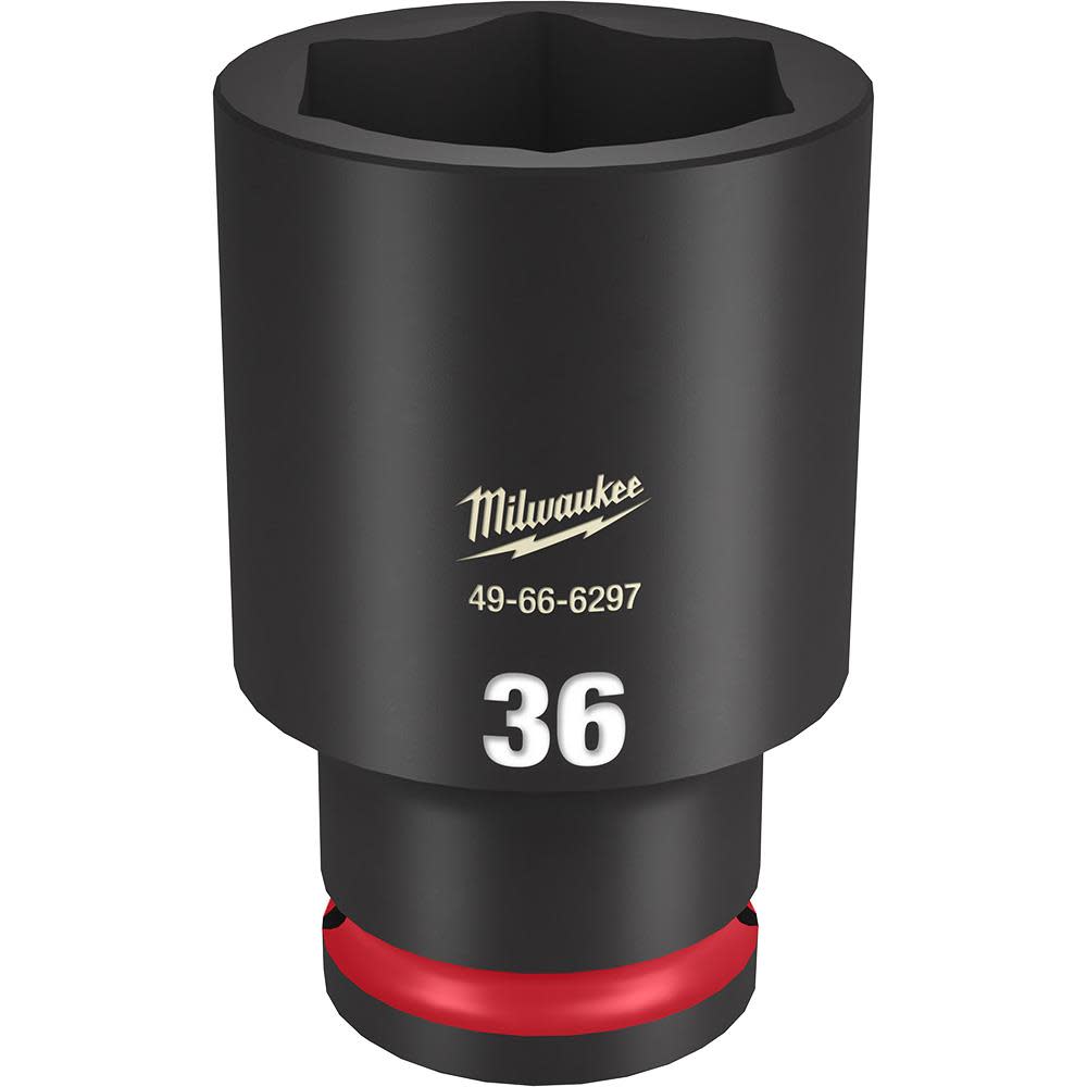 

Milwaukee SHOCKWAVE Impact Duty Socket 1/2" Drive 36MM Deep 6 Point
