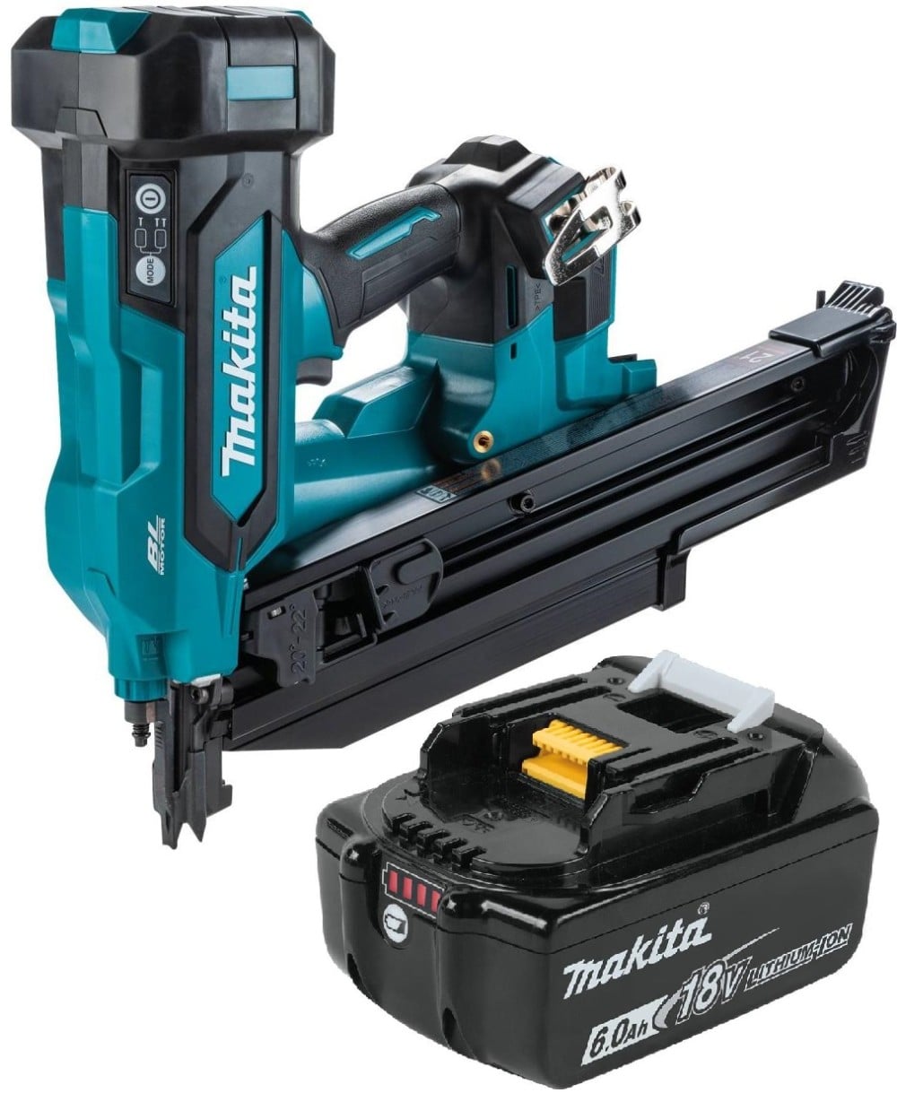 View Makita 18V LXT Cordless 21 Degree Full Round Head 3-1/2 Inch Framing Nailer (Bare Tool) & 6Ah Lithium Ion Battery Pack