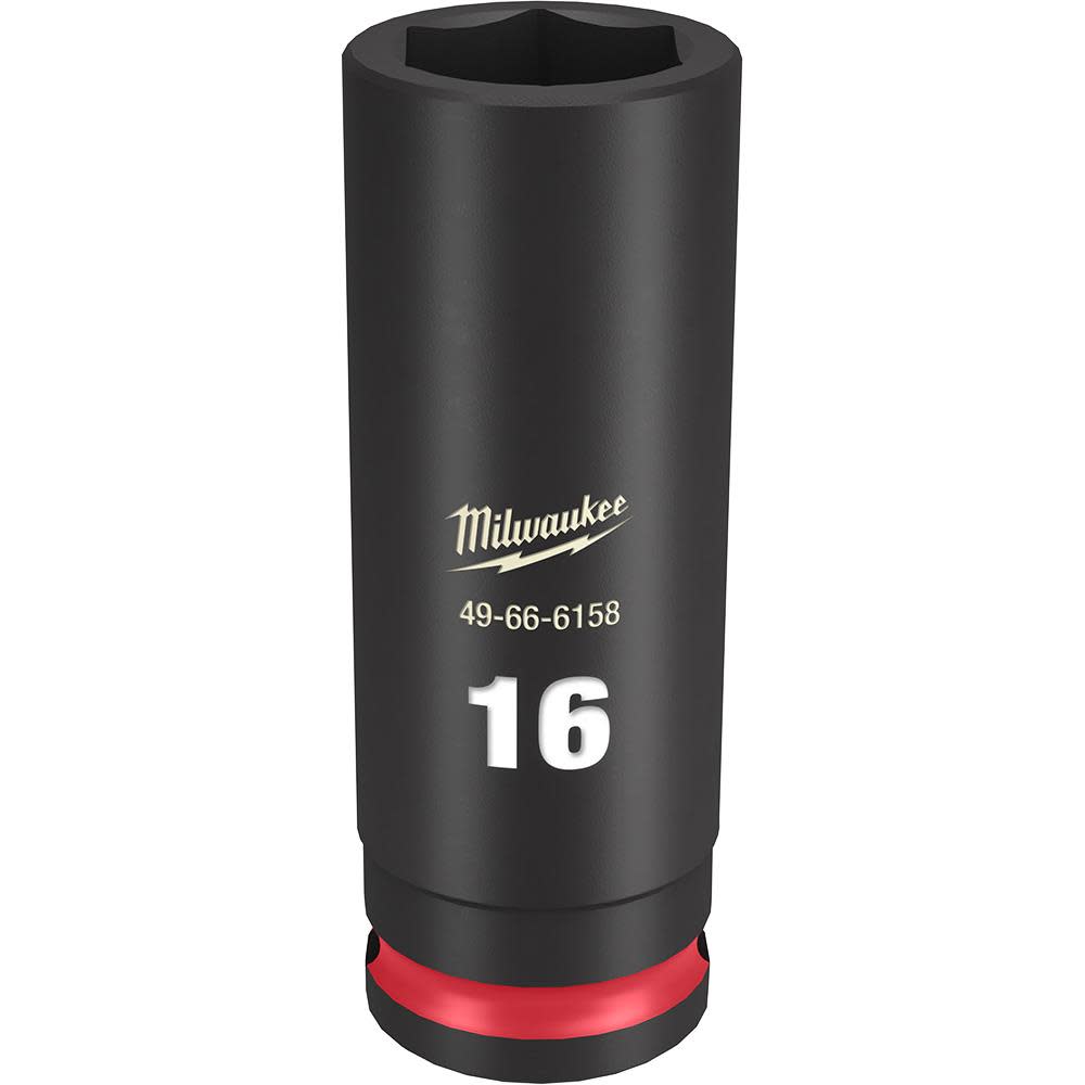 

Milwaukee SHOCKWAVE Impact Duty Socket 3/8" Drive 16MM Deep 6 Point