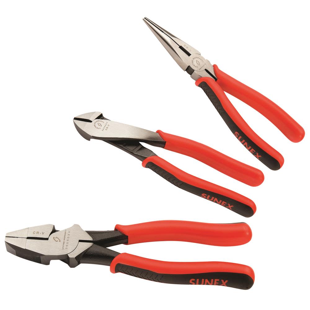 

Sunex 3 Pc High Leverage Pliers Set