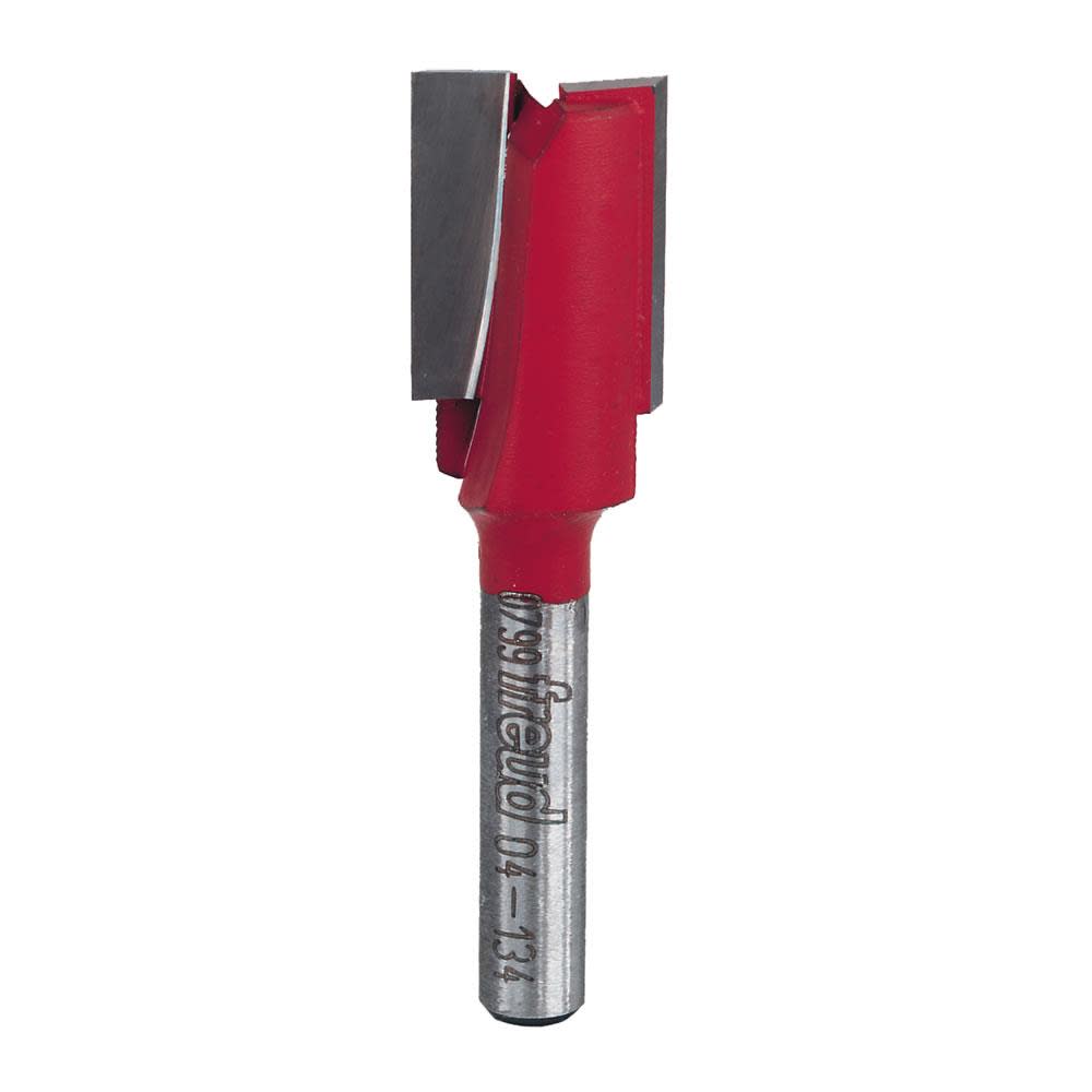 Freud 9/16 In. (Dia.) Double Flute Straight Bit with 1/4 In. Shank