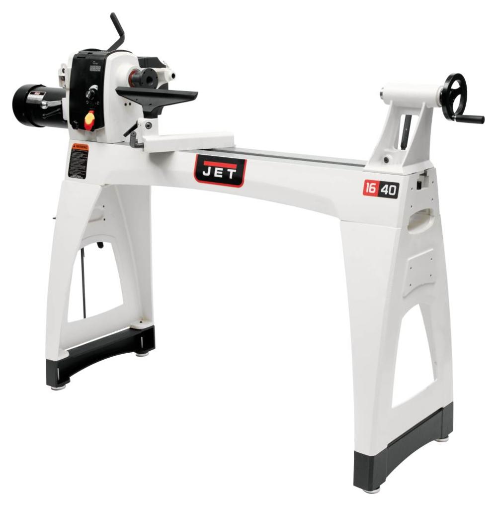

JET 16" x 40" Electronic Variable Speed Wood Lathe 1.5HP 1PH 115V