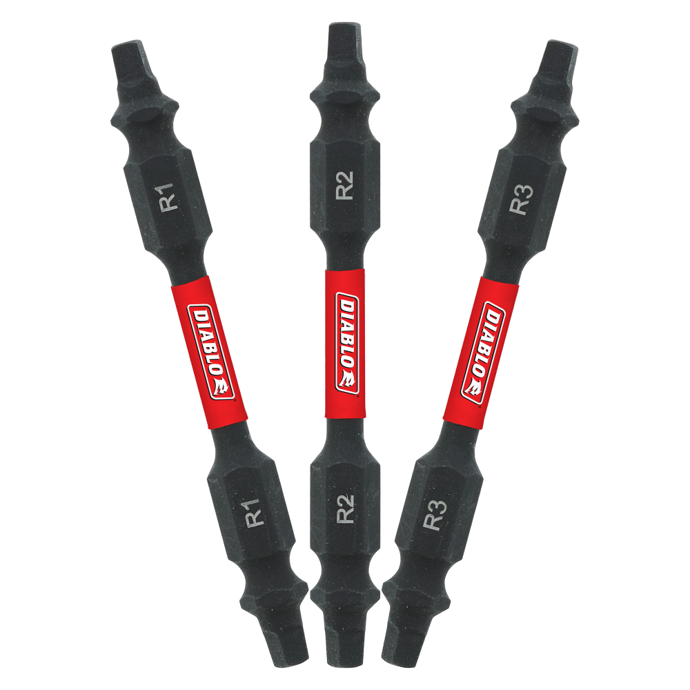 

Diablo Tools 2 1/2" Double Ended Square Drive Bit Assorted Pack 3pc