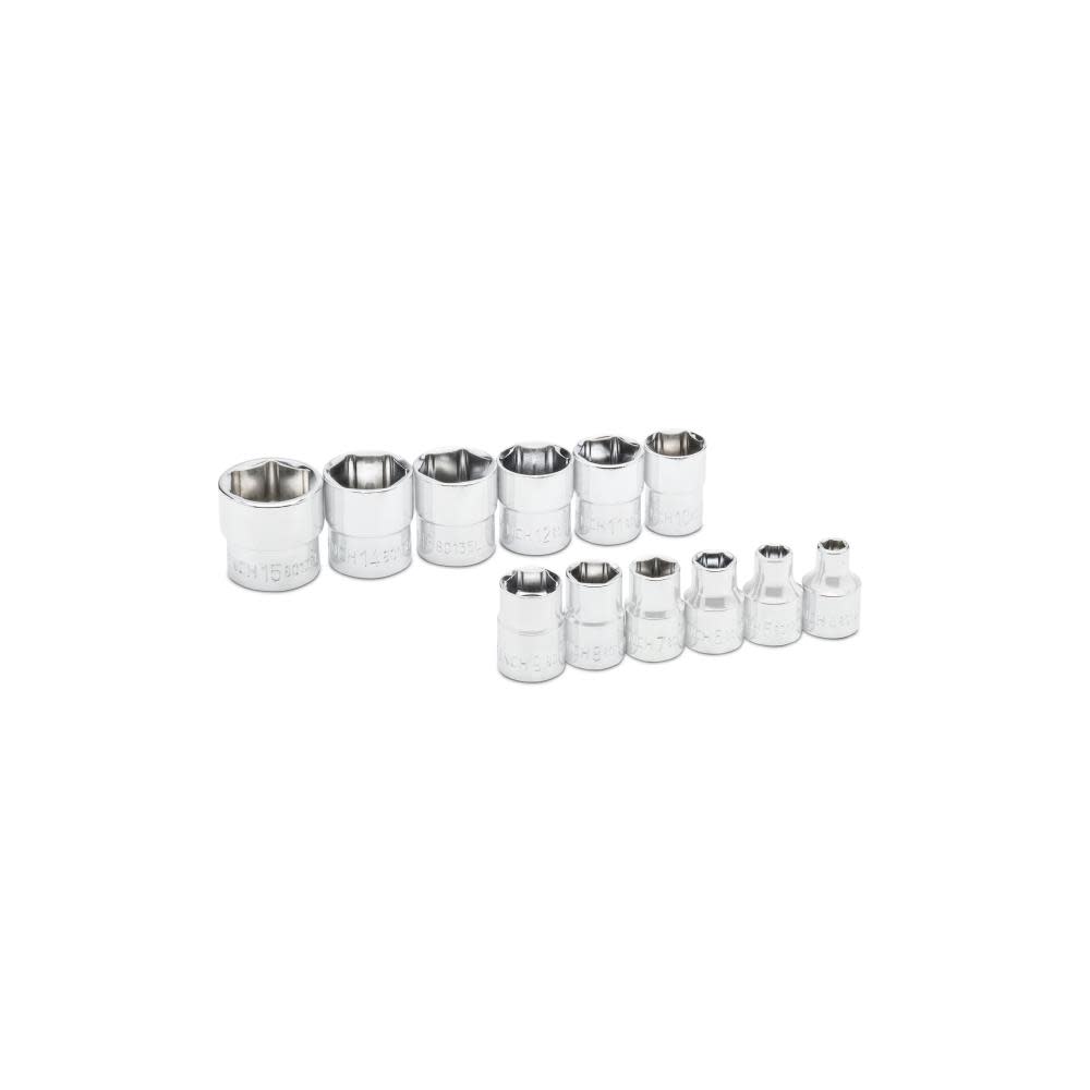 

GEARWRENCH 1/4" Drive 6 Point Metric Stubby Length Socket Set 12pc