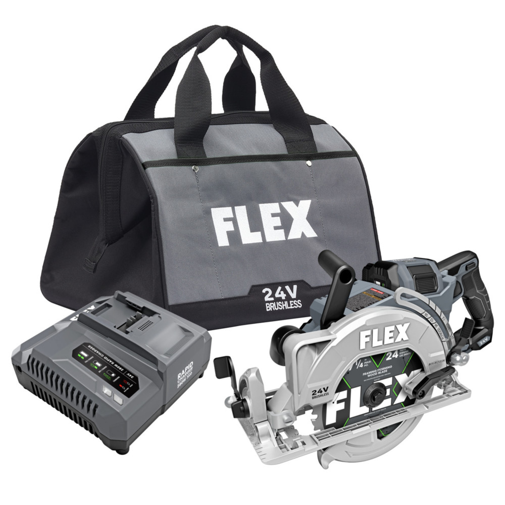 FLEX 24V 7 1/4in Circular Saw Rear Handle Stacked Lithium
