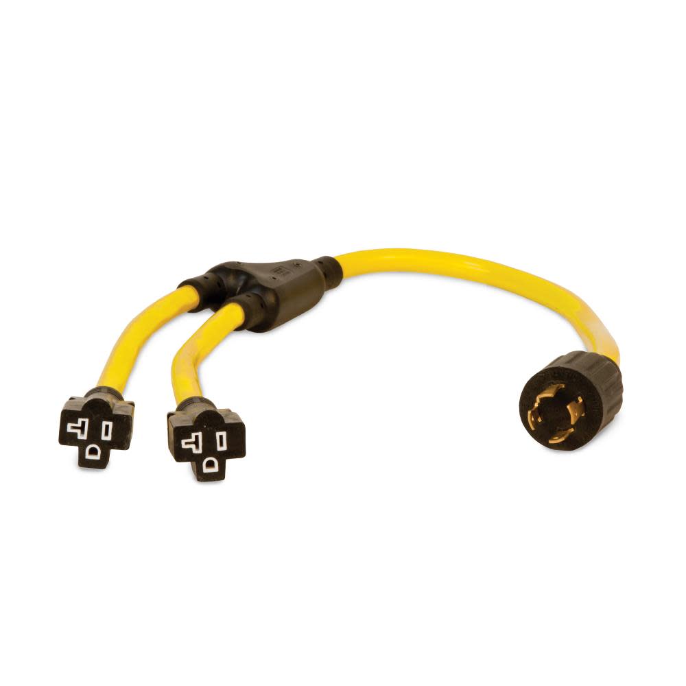 

Champion Power Equipment 3-Foot 30-Amp 125/250-Volt Generator Y-Adapter (L14-30P to two 5-20R)