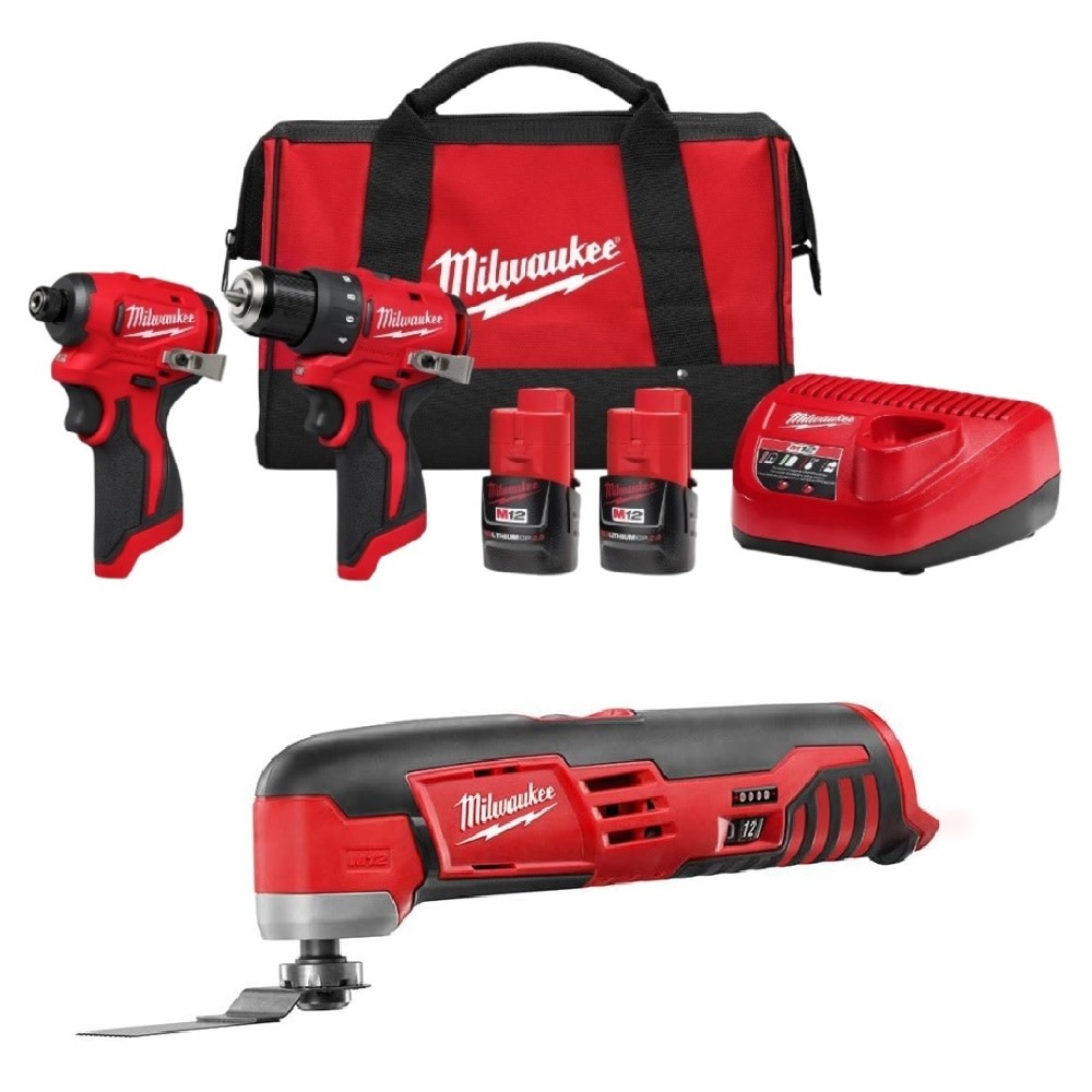 Milwaukee M12 Subcompact Brushless 2-Tool Combo Kit and Multi-Tool