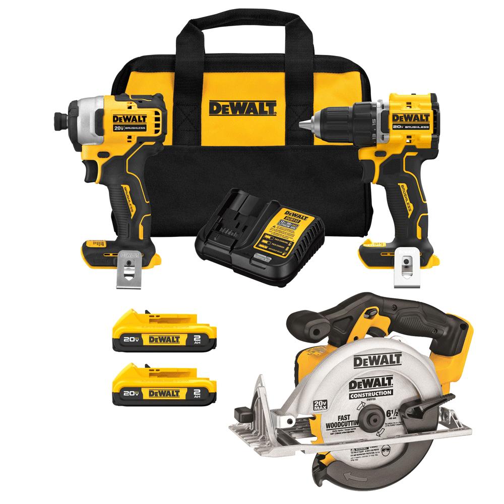 DEWALT 20V MAX 3 Tool Combo Kit Bundle DCK225D2 DCS391B Acme Tools