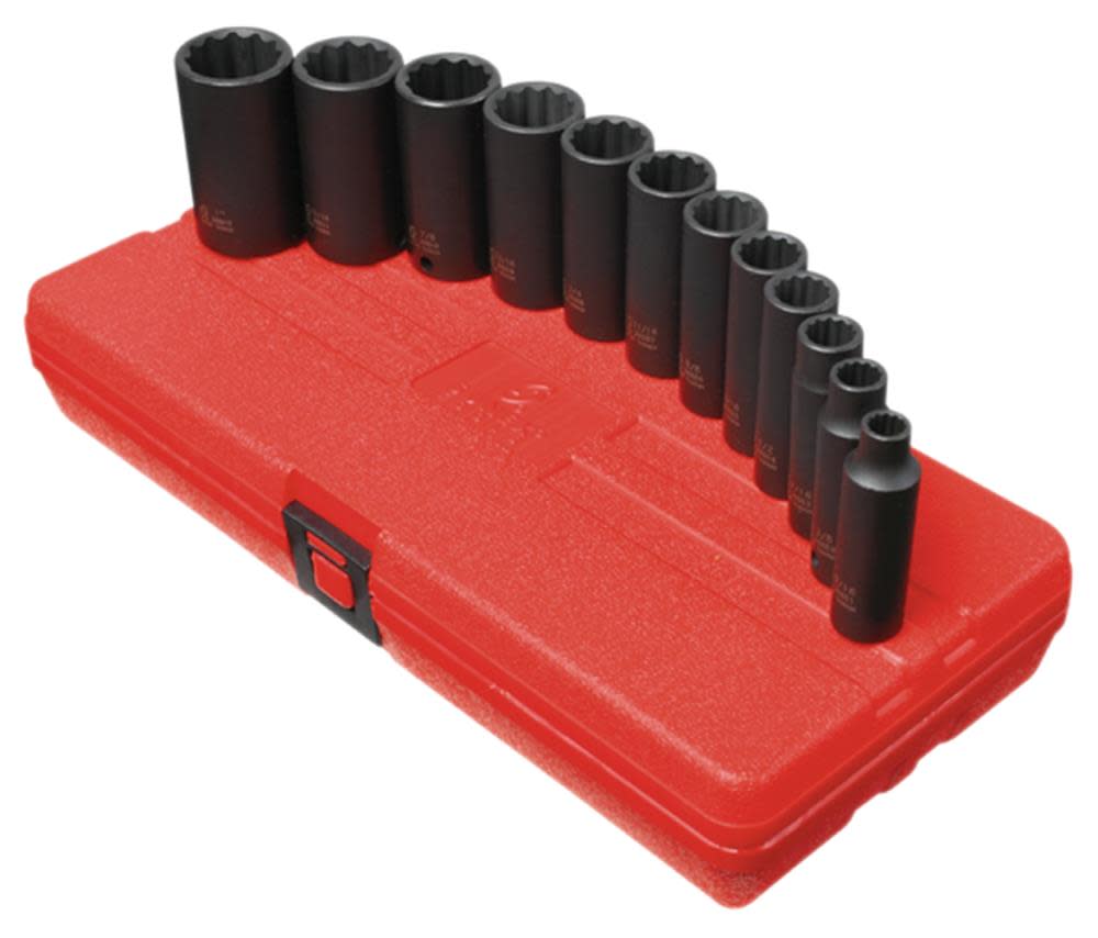 

Sunex 12 pc. 3/8 In. Drive 12 Pt. SAE Deep Impact Socket Set